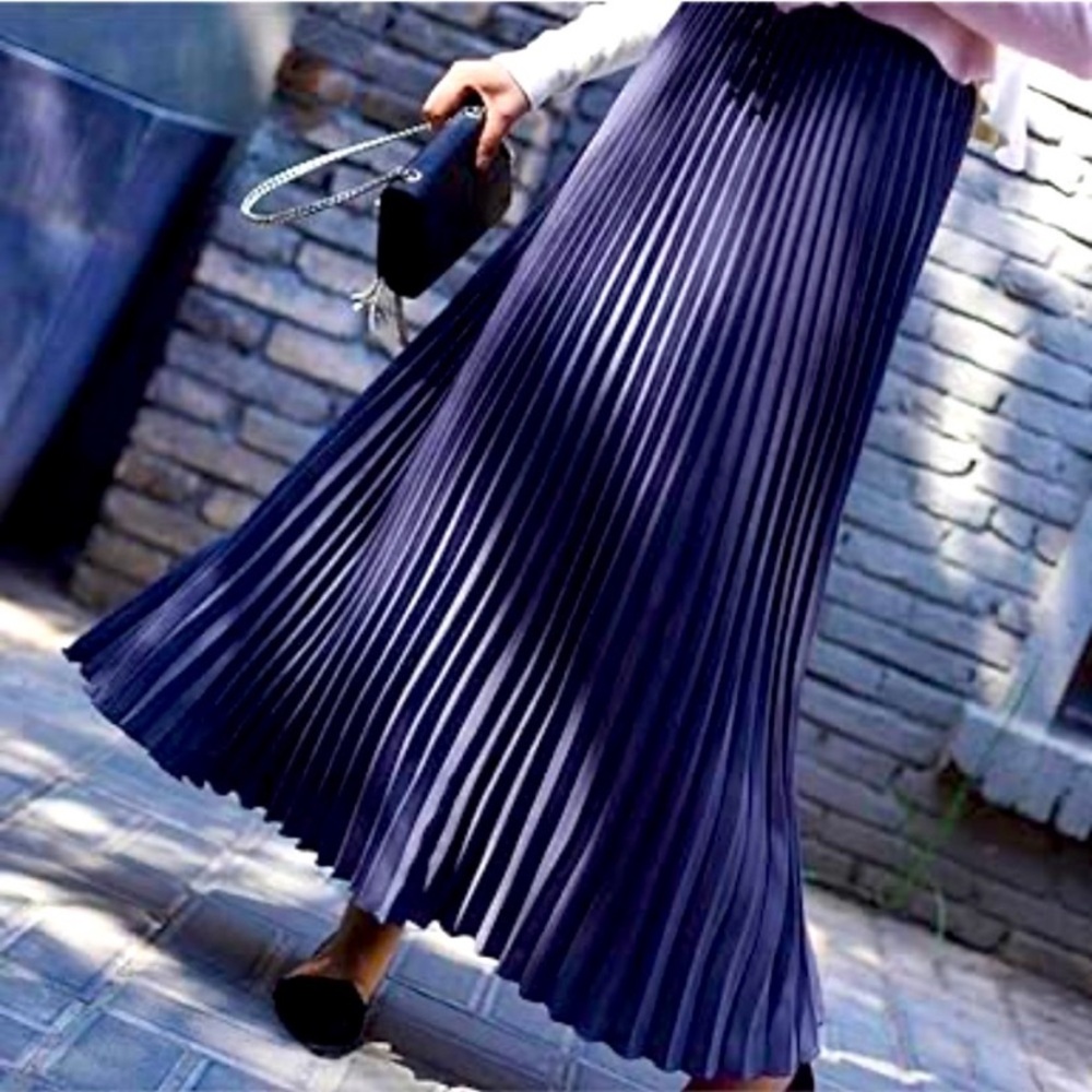 Tory Burch Pleated Accents Long Skirt